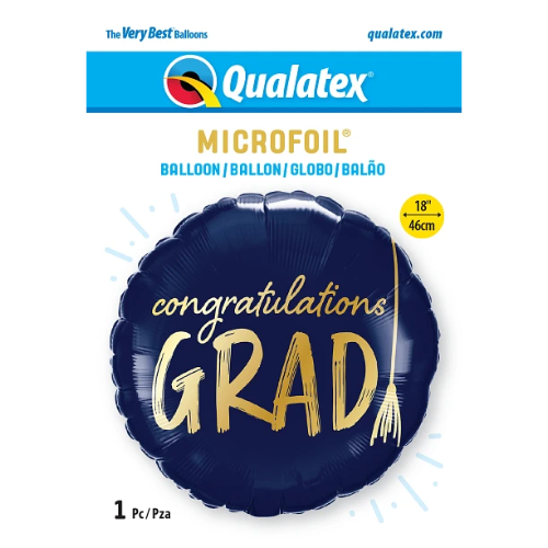 18" Congratulations Grad Tassel Foil Balloon (P29) | Buy 5 Or More Save 20%