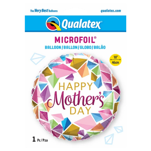 18" Mother’s Day Colorful Gems Foil Balloon (P9) | Buy 5 Or More Save 20%