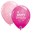 11" Birthday Sparkle Latex Balloons Assortment | 50 Count