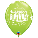Surtido de carnaval de 11 pulgadas, globos de látex con lazos y estrellas para cumpleaños | 50 unidades