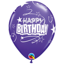 Surtido de carnaval de 11 pulgadas, globos de látex con lazos y estrellas para cumpleaños | 50 unidades