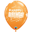 Surtido de carnaval de 11 pulgadas, globos de látex con lazos y estrellas para cumpleaños | 50 unidades