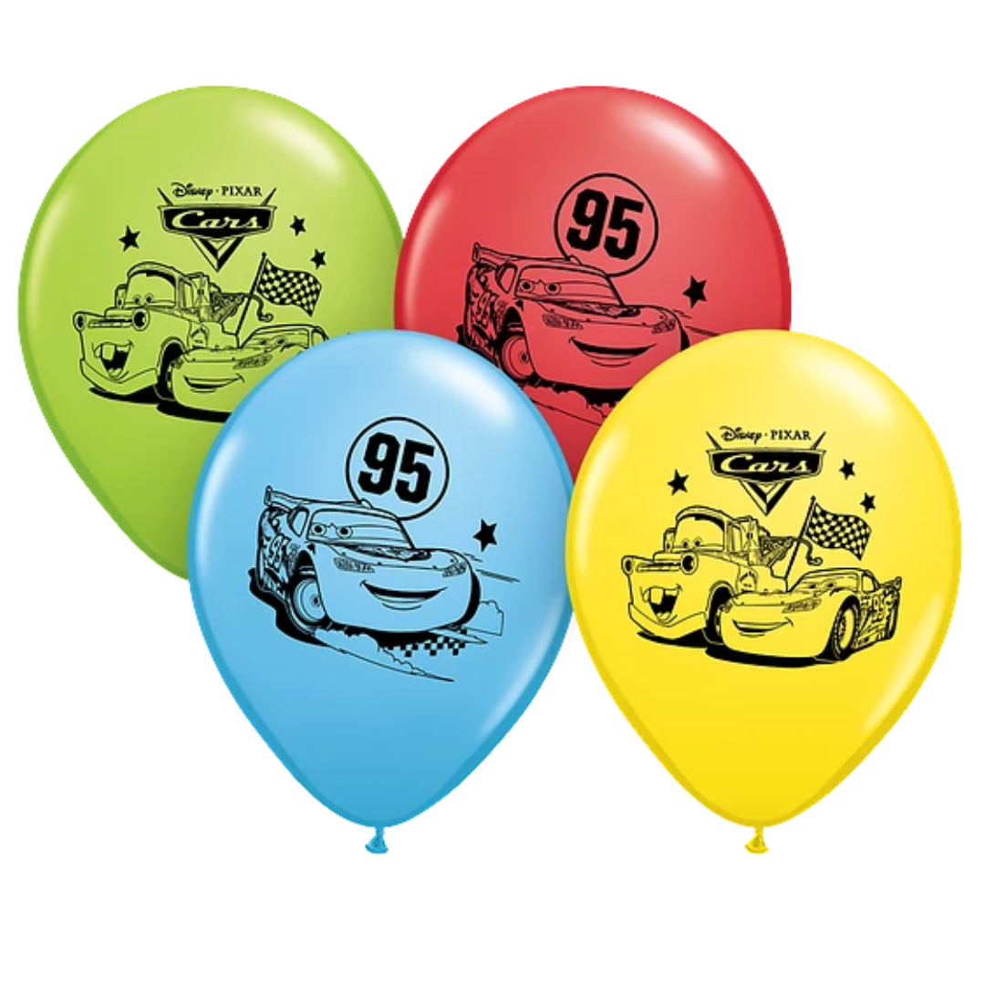 11" Disney Cars Latex Balloon Assortment | 25 Count