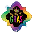 24" Opal Mardi Gras Foil Balloon (WSL)
