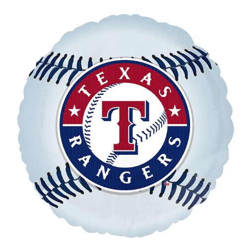 18" Anagram Texas Rangers Baseball Foil Balloon | Buy 5 Or More Save 20%