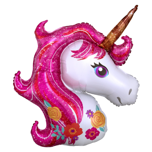 33" Magical Unicorn Super Shape Foil Balloon