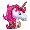 Globo de aluminio con forma de unicornio mágico de 33"