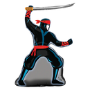 Globo metalizado Ninja Super Shape de 34"