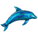 37" Ocean Blue Dolphin Super Shape Foil Balloon