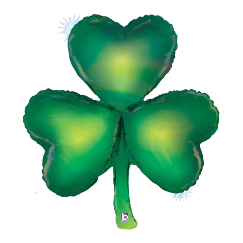 32" Opal Shamrock Foil Balloon (P26)
