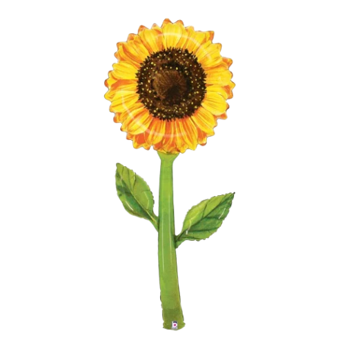 64" Betallic Fresh Pick Watercolor Sunflower Foil Balloon | Stands Over 5 Feet Tall!
