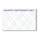 Father's Day Blue Cross-Hatch Enclosure Cards | 50 Count