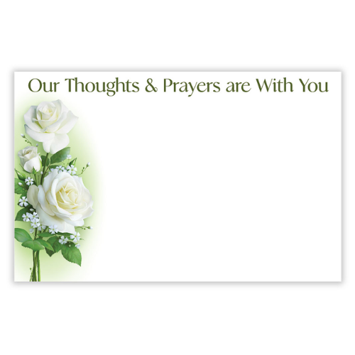 Our Thoughts & Prayers Are With You Enclosure Cards | 50 Count