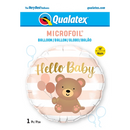 18" Hello Baby Bear Foil Balloon | Buy 5 Or More Save 20%