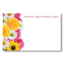 Tarjetas tradicionales del recinto de las flores del día de la madre | 50 unidades