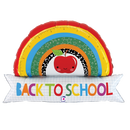 29" Back To School Rainbow Banner Foil Balloon (P31)