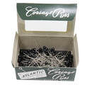 1 1/2" Atlantic Brand Round Head Matte Black Corsage Pins | 144 Count