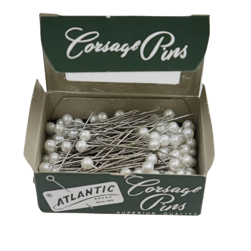 2" Atlantic Brand Round Head Pearl White Corsage Pins | 144 Count