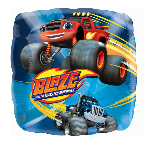 18" Anagram Blaze Monster Truck Double Sided Foil Balloon | Buy 5 Or More Save 20%