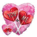 Globo de aluminio con forma de corazón de piruletas I Love You de 18" (P5) | Compre 5 o más y ahorre un 20 %