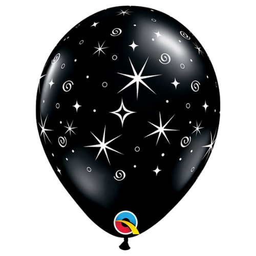 11" Sparkles & Swirls Latex Balloons | 50 Count