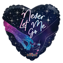 18" Never Let Me Go Heart Foil Balloon (WSL)