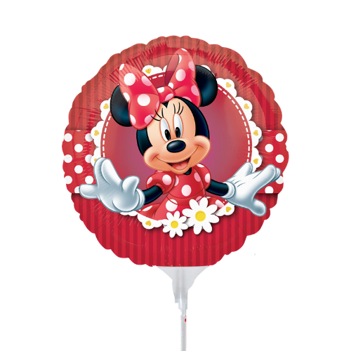 9" Mad About Minnie Mouse Foil Balloon (Discontinued) | Buy 5 Or More Save 20%
