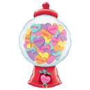 Globo de lámina de máquina de Gumball Candy Hearts de 43" (P8)