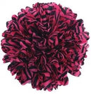 Zebra Print Silk Mum 6 1-2" 15 Layers