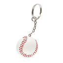 1 1/2" White Baseball Keychain