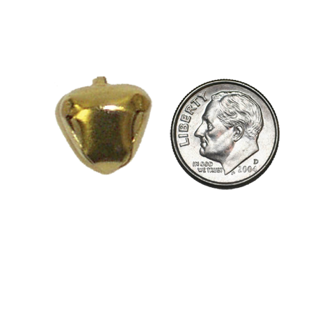 5/8" ACI Gold Metal Jingle Bells -Decorative Charm | 7 Count