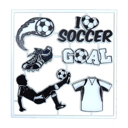 ACI White/Black Male Soccer Trinket Pack