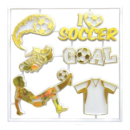 ACI White/Gold Male Soccer Trinket Pack