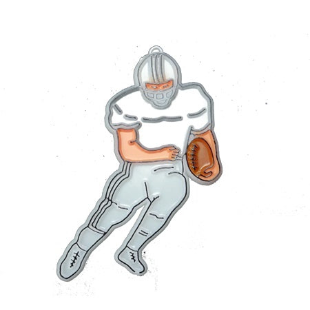3" Running Football Player Plastic Charm | 2 Count