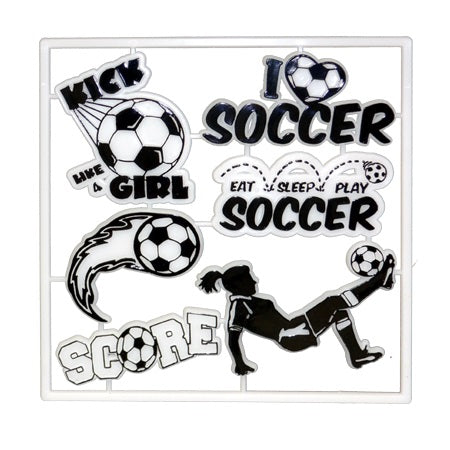 ACI White/Black Female Soccer Trinket Pack
