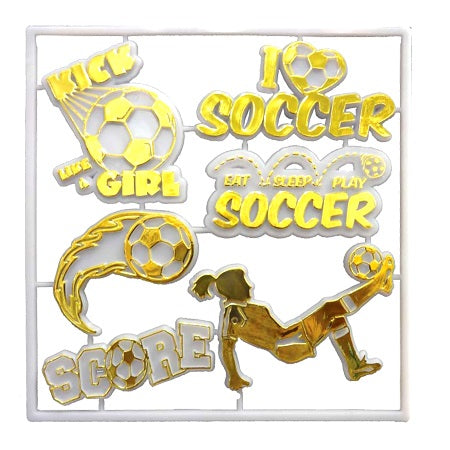 ACI White/Gold Female Soccer Trinket Pack