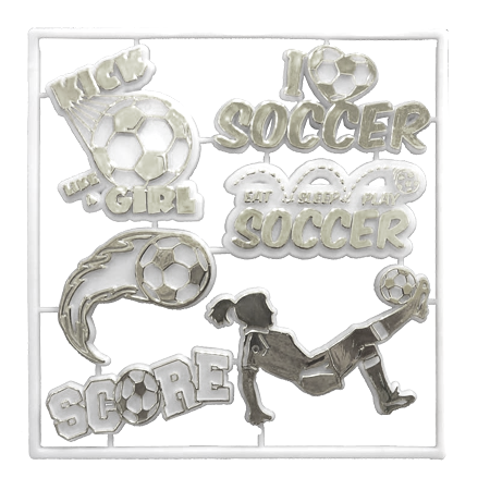 ACI White/Silver Female Soccer Trinket Pack