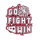 Abalorios Go Fight Win de 2.5" 2 piezas