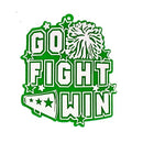 Abalorios Go Fight Win de 2.5" 2 piezas