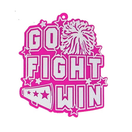 2.5" Go Fight Win Charms 2pc