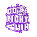 Abalorios Go Fight Win de 2.5" 2 piezas