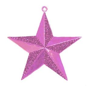 2.5" 3-D Glitter Star