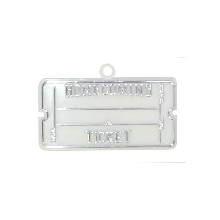 1.25" x 2.5" Homecoming Ticket Charm 2 pc