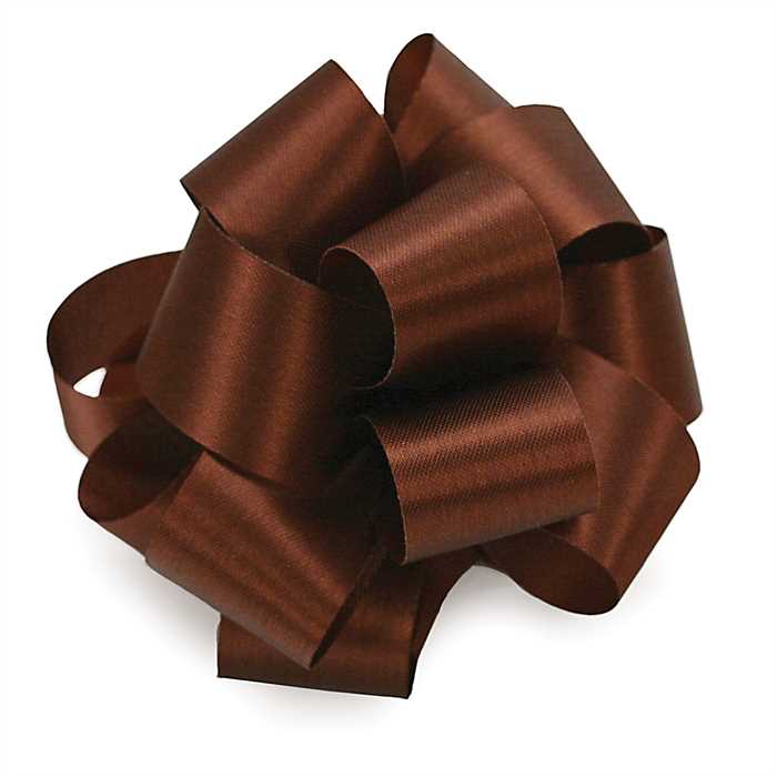 #40 Offray Chocolate Satin Acetate Ribbon - 2 1/2 Inches Wide, 50 Yards Long | 1 Spool