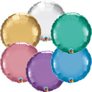18" Qualatex Chrome Round Foil Balloons | Buy 5 Or More Save 20%