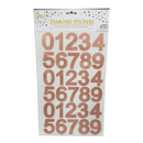 1.5" Diamond Number Stickers | 1 Package