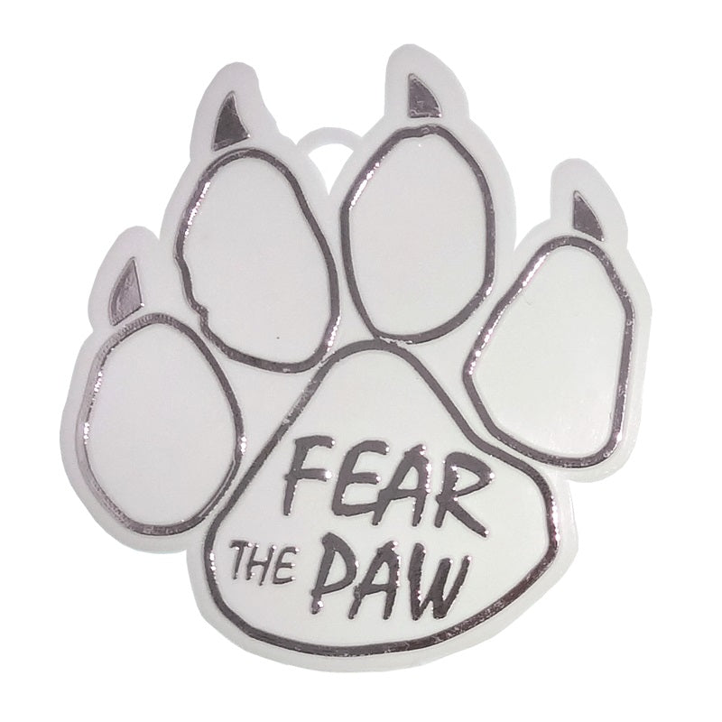 3" x 3.25" Fear The Paw