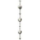 9' Small Heart Garland
