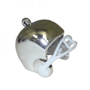 Dije de casco de fútbol de plástico de 1 1/4"