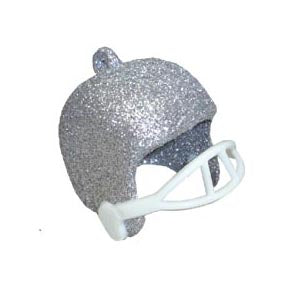 1.5" Plastic Glitter Football Helmet | 6 Count